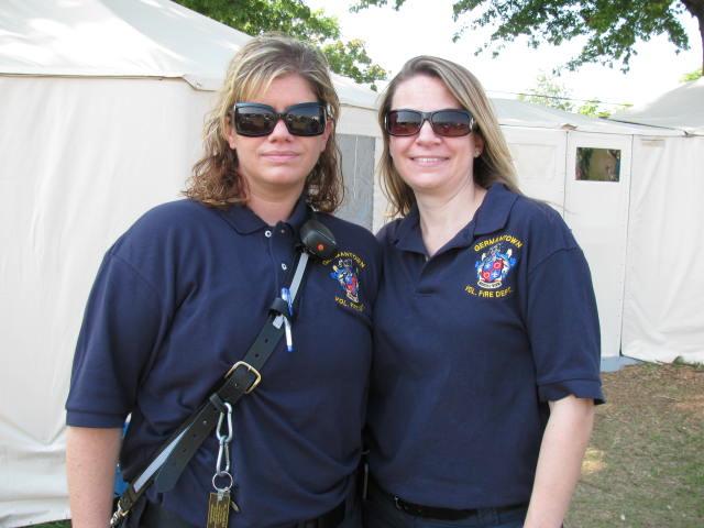 They may look like an ad for Foster Grants or Women in Blue, but EMT Burrell and Deanna Mullaney worked hard all day!